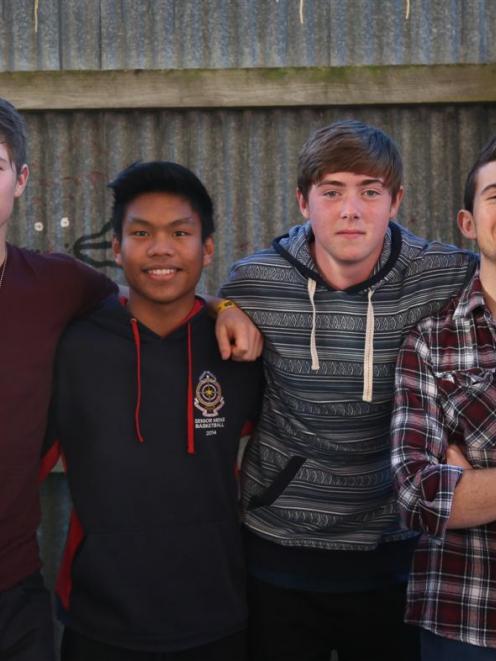 Oamaru band Kudos (from left)  Joe Martin, Shaun Andales, Alex McCulloch and Jack Sinclair. Photo...