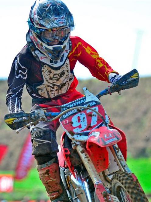 Oamaru rider Joel Meikle also competing in the New Zealand junior motocross championships.