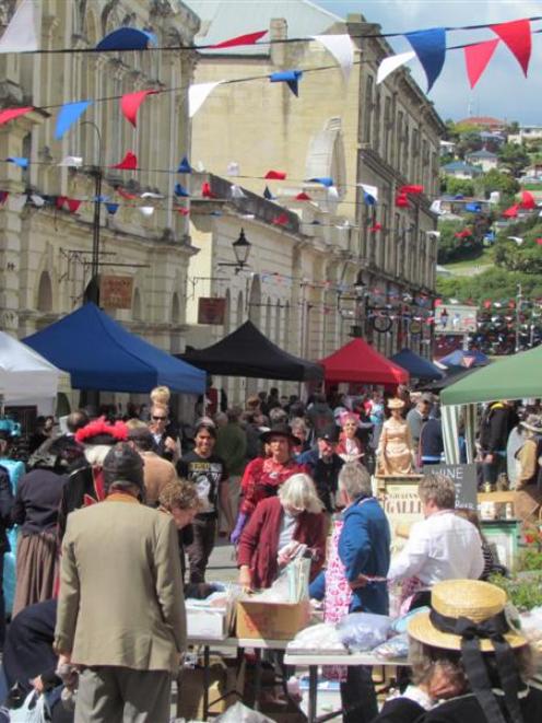 Oamaru's Victorian precinct was a hive of activity at the Oamaru Victorian Fete on Sunday. Photo...