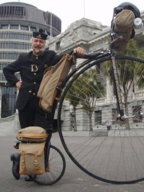 Oamaru wheelman David Wilson, pictured at Parliament as he passed through Wellington,  has passed...