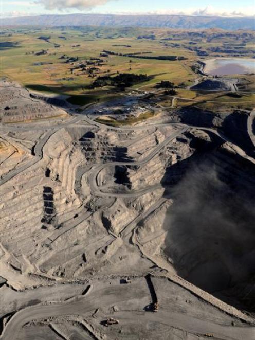 Oceana Gold's Macraes open-pit mine in East Otago, the mainstay of the company's New Zealand...