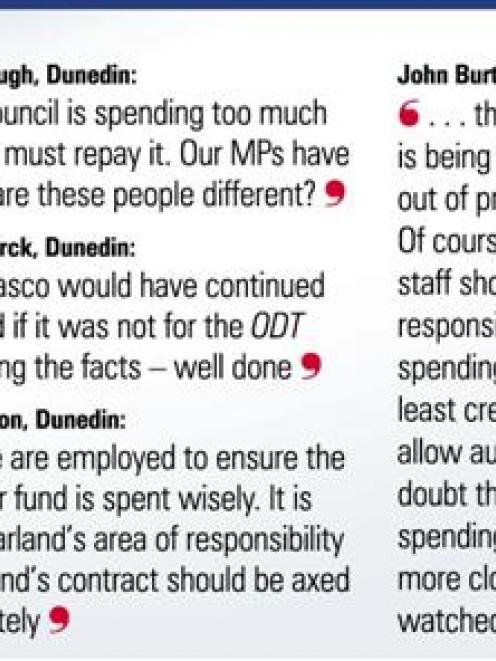 ODT readers have their say. ODT graphic.