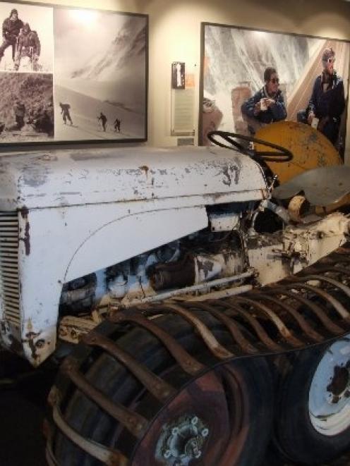 This 1956 Ferguson tractor, now in the Hillary Gallery, was one of five taken by Sir Edmund...