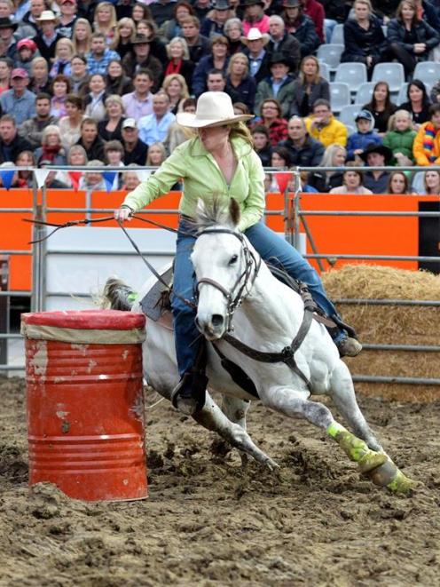 Olivia Ross is more used to a saddle on a horse than one on a bicycle. Photo by Stephen Jaquiery.