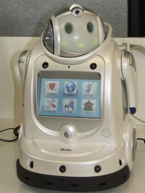 One of four ''healthbots'' on trial at  Gore Health Ltd. They can perform health checks on...