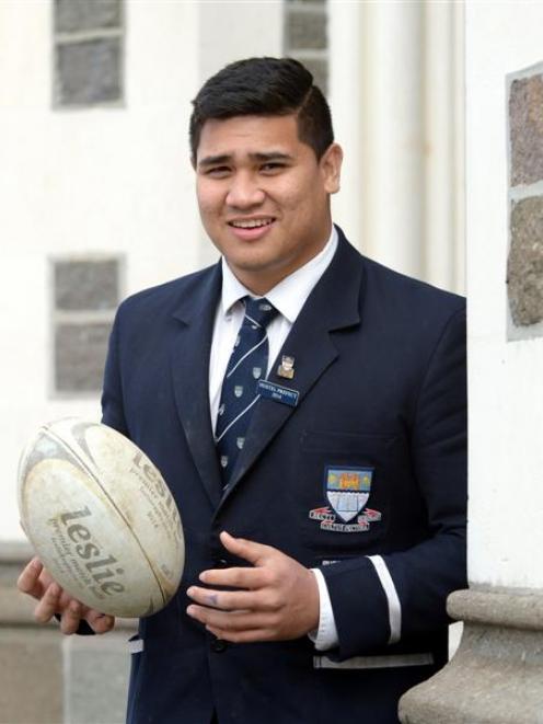 Otago Boys' High School prop Jonah Aoina: "It's pretty much a brotherhood here - that's what I...