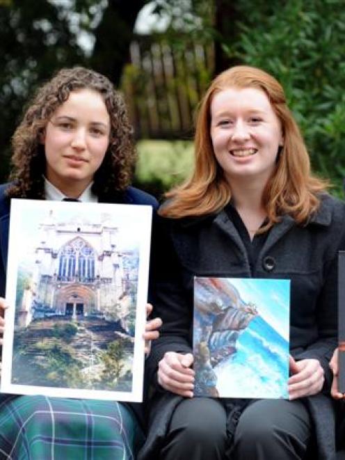 Otago Girls High School entrants for the St Matthew's Anglican Church secondary schools art...
