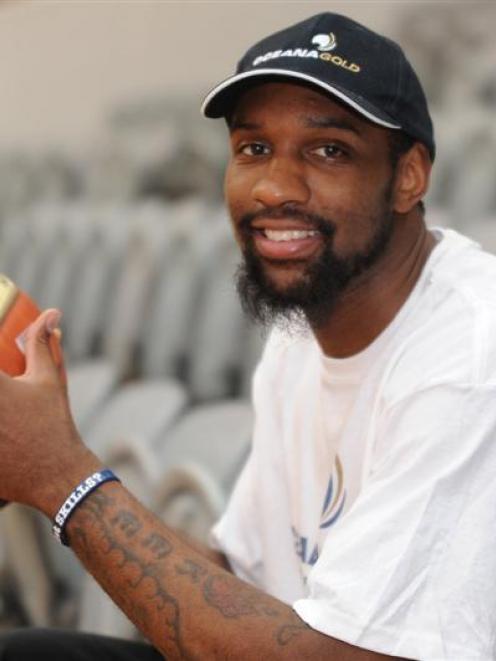 Otago Nuggets American import Akeem Wright gets familiar with his new surroundings at the Edgar...