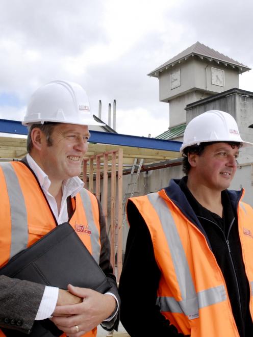Otago Polytechnic chief financial officer Philip Cullen (left) and Arrow International...
