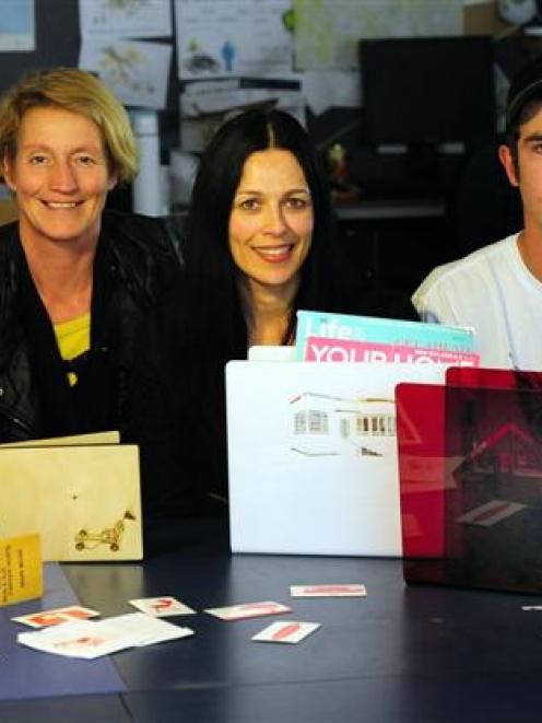 Otago Polytechnic design students who will have their products sold in Port Chalmers Design Store...