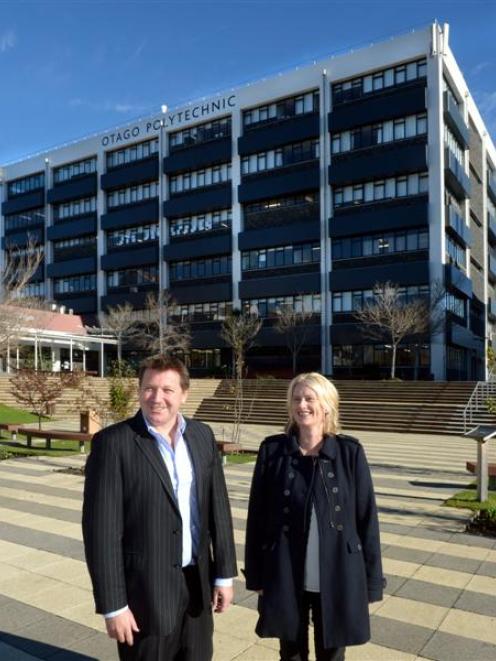 Otago Polytechnic learning environment director Mike Collins and campus project manager Tracey...