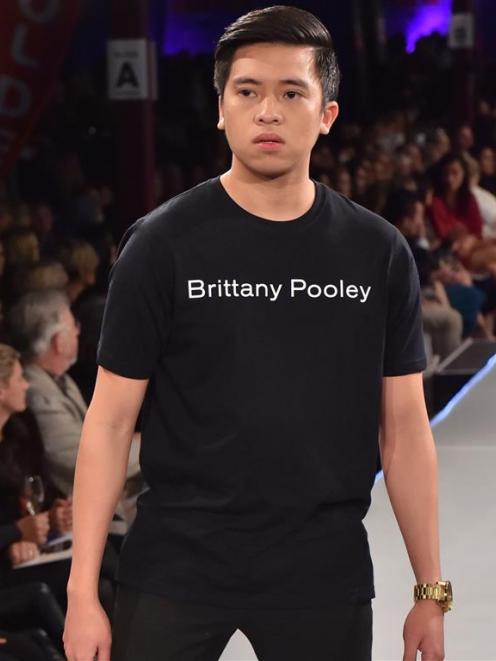 Otago Polytechnic student and iD Dunedin  T-shirt model Paolo ‘‘Kimpoy’’ Feliciano (23) on the...