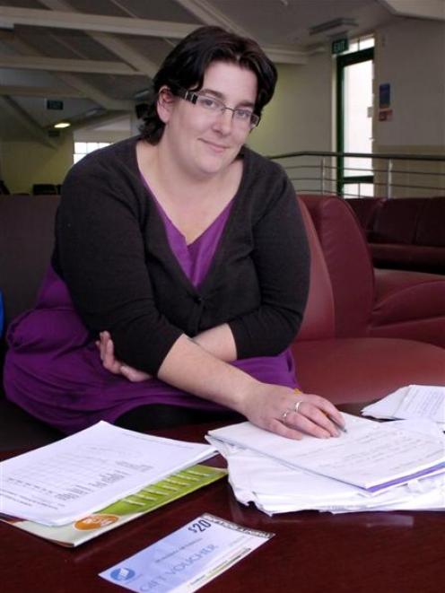 Otago Polytechnic student Rebecca Alexander, who received foodbank vouchers in April after...