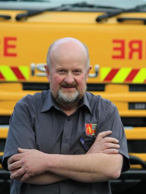 Otago Rural Fire Authority equipment and maintenance officer Ian Rietveld  stands in front of a...