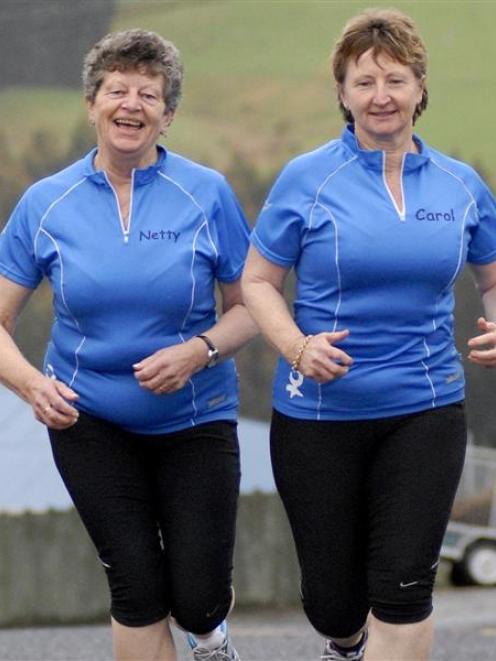 Otago sisters Annette Sinclair (left) and Carol Patterson are looking forward to running the New...