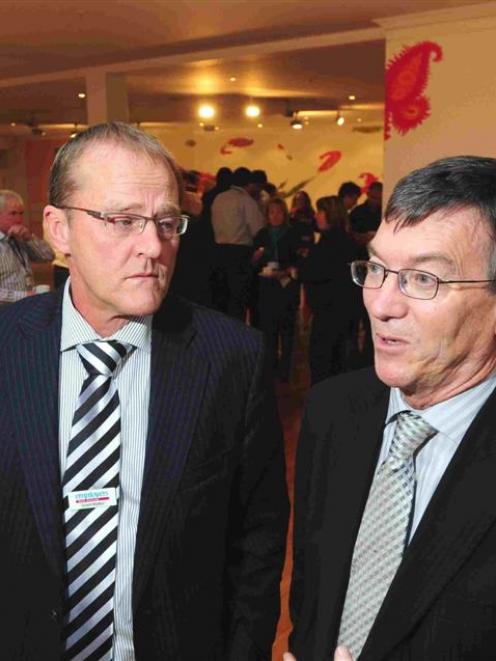 Otago Southland Employers Association legal adviser and solicitor Grant Walker (left), and...