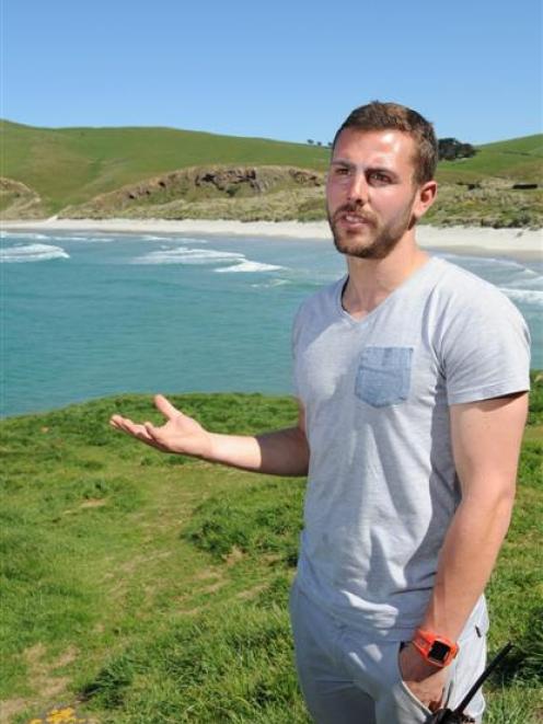 Otago United footballer Victor Da Costa has been working as a volunteer at Penguin Place on the...