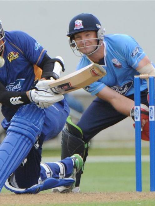 Otago Volts vs Auckland Aces at the University Oval in December. Photo by Craig Baxter.