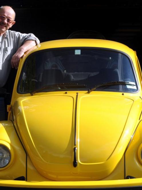 Otago VW Enthusiasts Club patron Ken Berry's 1973 VW Beetle will be one of the more than 140 VWs...