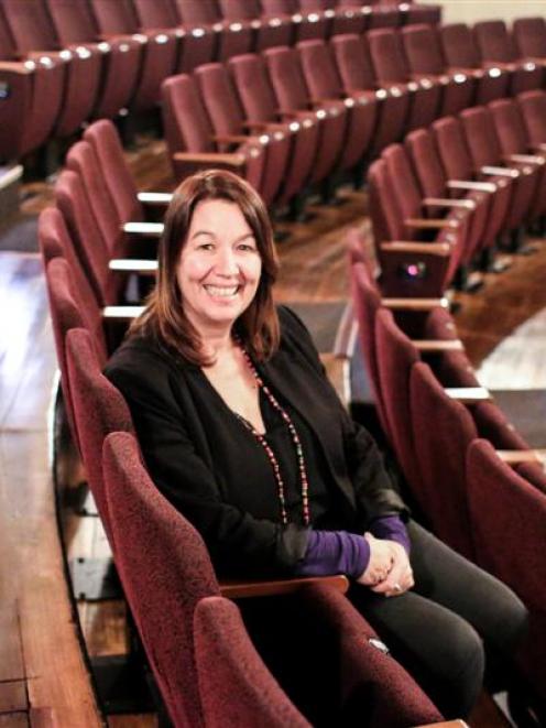 Outgoing Oamaru Opera House director Megan Peacock-Coyle sits in the 500-seat Whitestone...