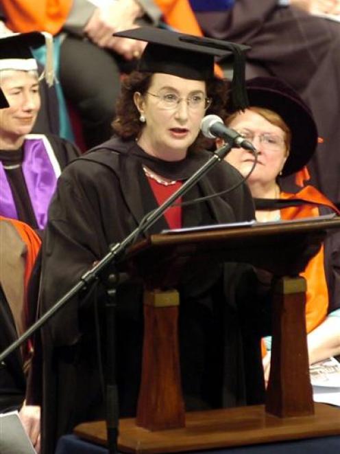 Pamela Tate, a leading constitutional lawyer in Australia, addresses University of Otago...