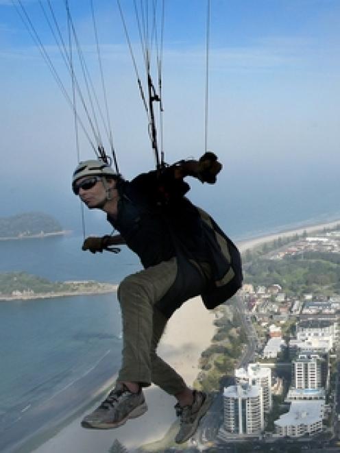 Paraglider Mark Poole has been jailed for endangering the public. Photo by Alan Gibson