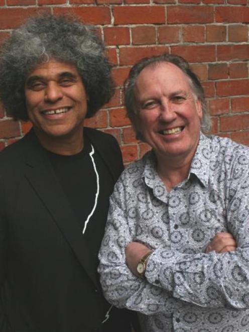 Paul Ubana Jones (left) and Gary McCormick deliver the blues and belly laughs in SkyCity...