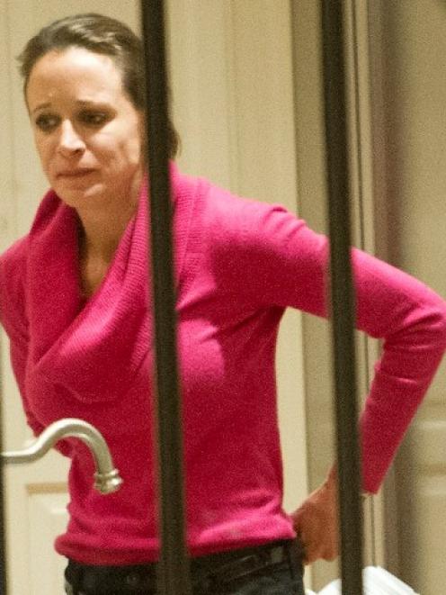 Paula Broadwell is seen at her brother's home in Washington. REUTERS/Ron Sachs/CNP