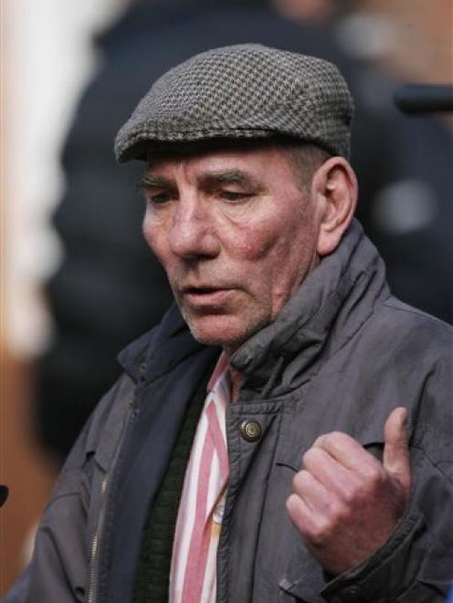 Pete Postlethwaite on the set of ''Closing The Ring'' in North Belfast in April 2006. (AP Photo...