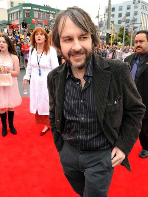 Peter Jackson on the red carpet at the NZ premiere of The Lovely Bones in Wellington on December...