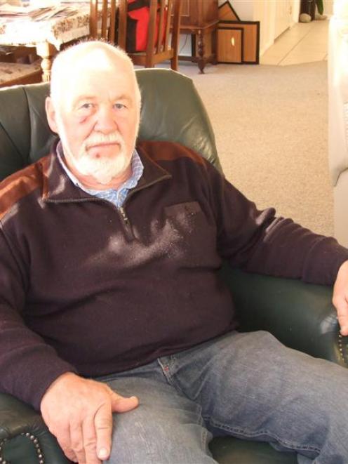 Peter Williams recovers at home after being assaulted while delivering newspapers at Cromwell in...