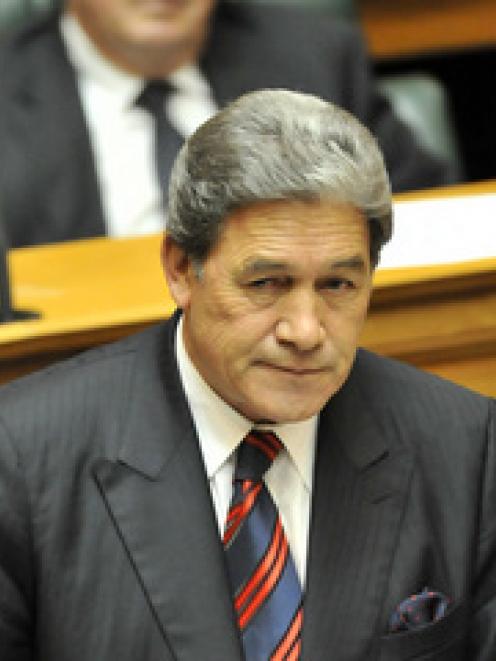 New Zealand First leader Winston Peters