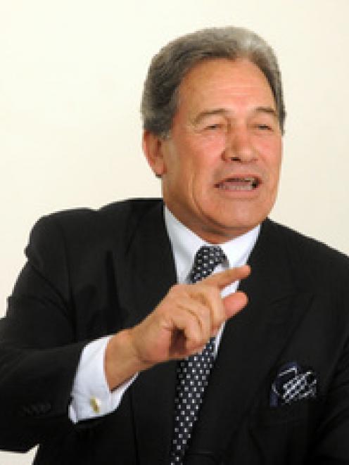 New Zealand First leader Winston Peters