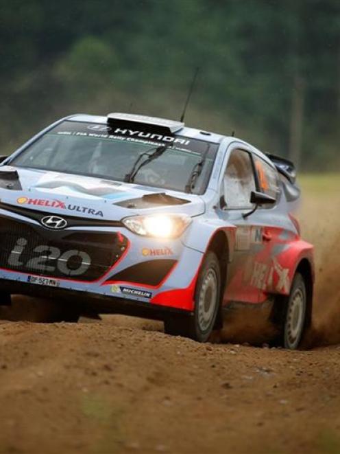 Pictured here in his Hyundai i20 WRC at Rally Poland, Hayden Paddon is looking forward to racing...