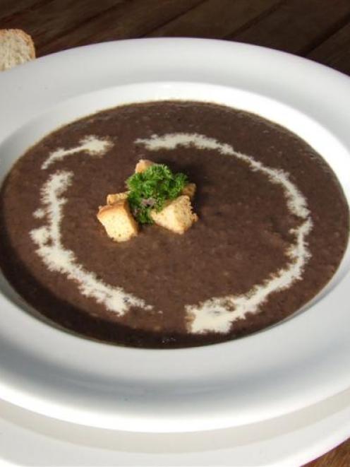 Big Picture's pinot and field-mushroom soup. Photo by Lynda Van Kempen.