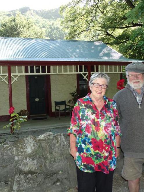 Pittaway's Cottage owners Hilary and Graeme Finnie, of Arrowtown, who are selling the historic...