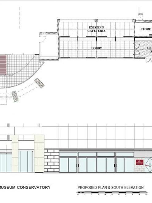 Plans for the proposed conservatory. Image supplied.