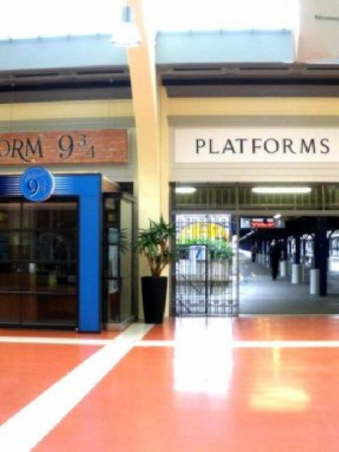 Platform 9¾ adds some magic to Wellington's railway station. Photo supplied.