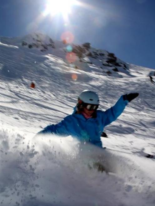 Plenty of spring powder at Cardrona Alpine Resort.