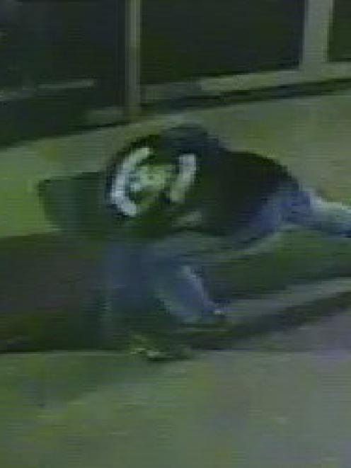 Police ask for sightings of this man  man wearing a black hooded sweatshirt and blue jeans. Photo...