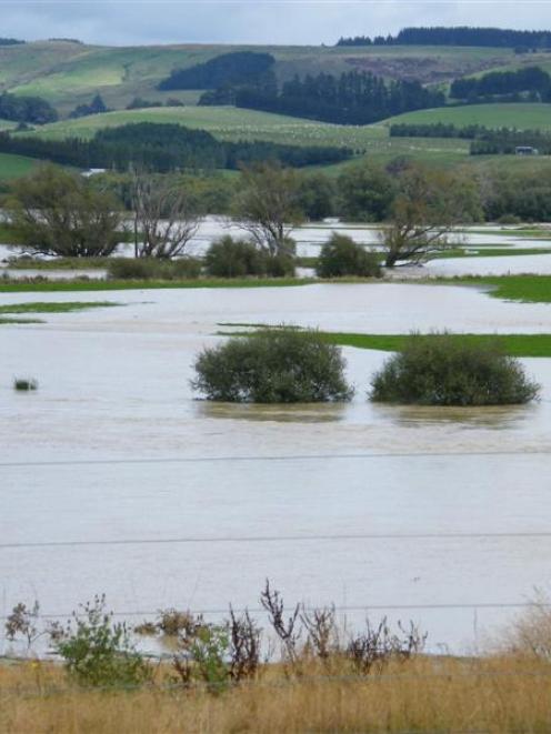 Pomahaka River in flood. Photo supplied.
