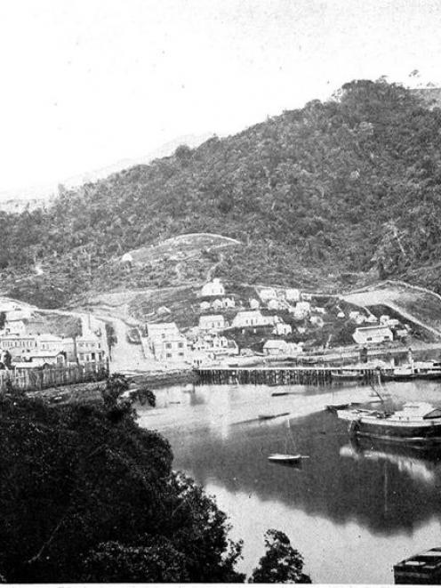 Port Chalmers, pictured in the early 1860s. Photo from the <i>ODT</i> Files.