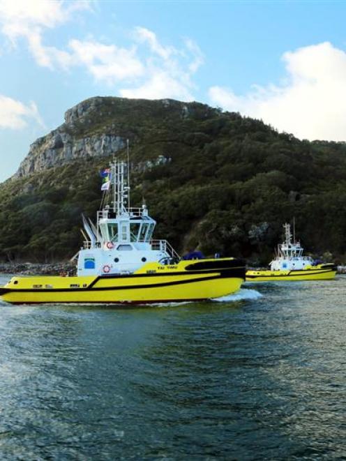 Port of Tauranga's two new tugs,  Tai Taimu (left) and  Tai Pari, are the latest additions under...