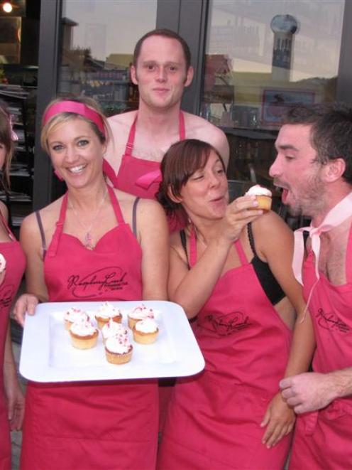 Preparing for tomorrow's  New Zealand Breast Cancer Foundation Pink Ribbon   breakfast in Wanaka ...