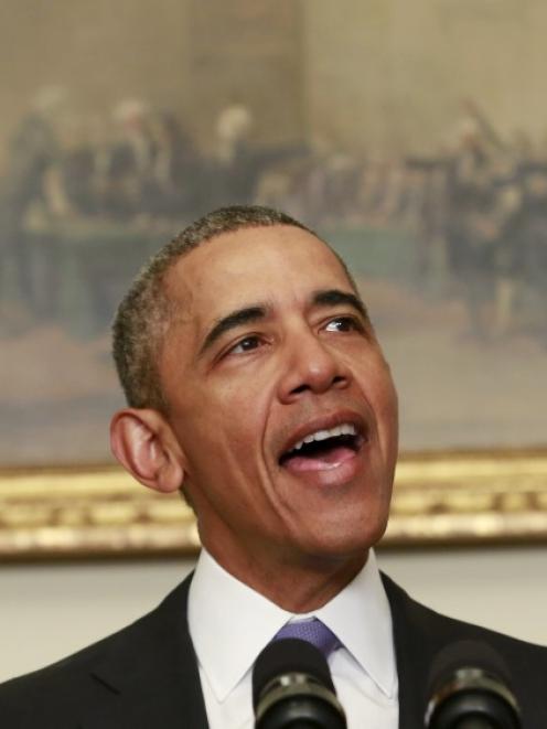 President Barack Obama at the White House on Sunday. Photo: Reuters