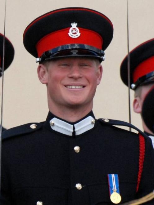 Prince Harry at his graduation from Sandhurst, Britain's elite military academy, in April 2006.  ...