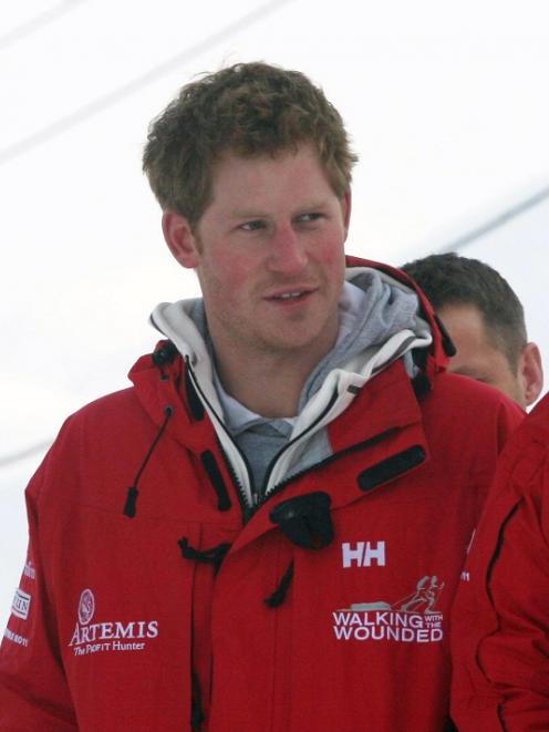 Prince Harry joins the Walking with the Wounded team, on the island of Spitsbergen, Norway. AP...