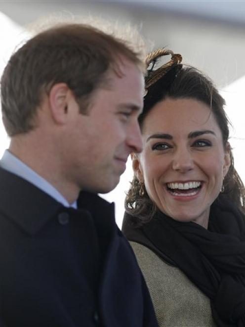Prince William and his fiancee, Kate Middleton. (AP Photo/Phil Noble, Pool)