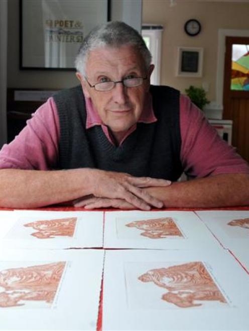 Printmaker Barry Cleavin has been taking a breather in Broad Bay as the Caselberg Trust artist in...