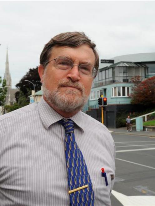 Prof Hank Weiss at the corner of Albany and George St, a spot identified in his study as a danger...